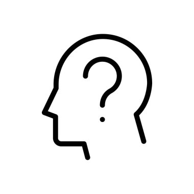 yardımcı vektör ince çizgi simgesi