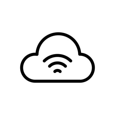 wifi vektör ince çizgi simgesi