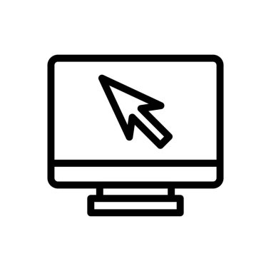 Vektör ince çizgi simgesine tıklayın