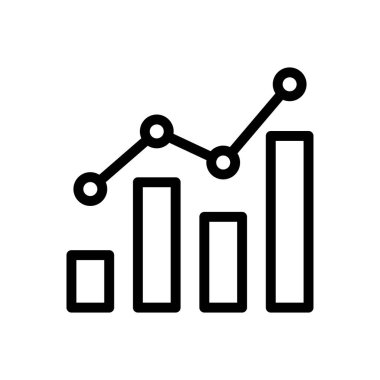 grafik vektörü ince çizgi simgesi