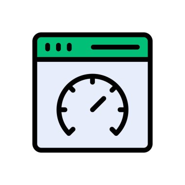 internet vektörü düz renk simgesi 