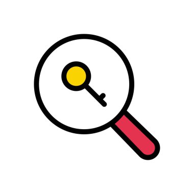 vektör düz renk simgesini kilitle 