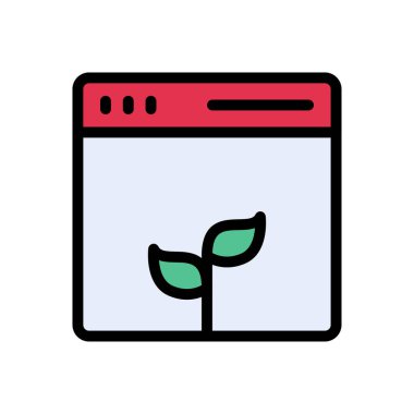 çevrimiçi vektör düz renk simgesi 