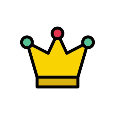 ödül vektörü düz renk simgesi 