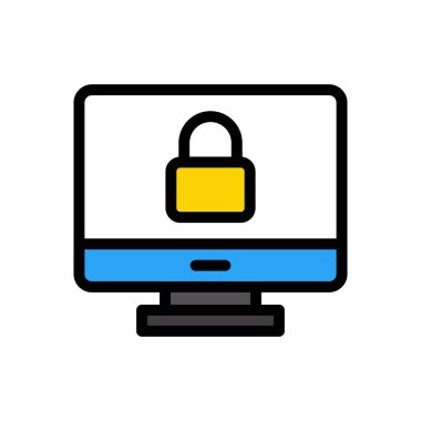 özel vektör düz renk simgesi 