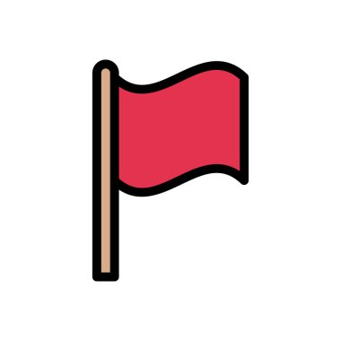 Sallanan vektör düz renk simgesi 