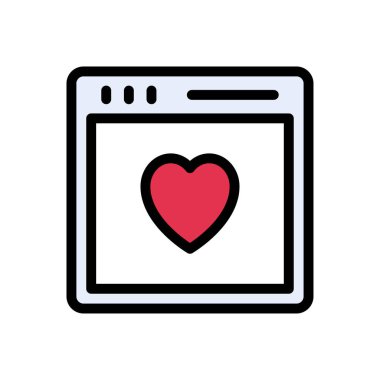 vektör düz renk simgesi gibi 