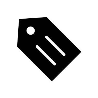 etiket vektör düz simgesi