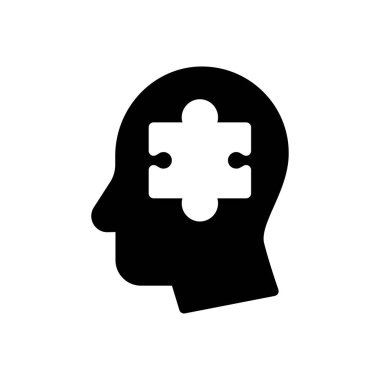 yapboz vektörü düz simgesi