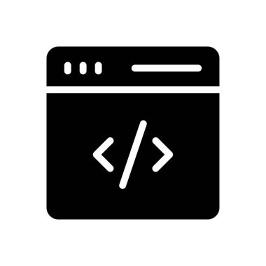 Geliştirme vektörü düz simgesi