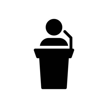 konuşma vektörü düz simgesi