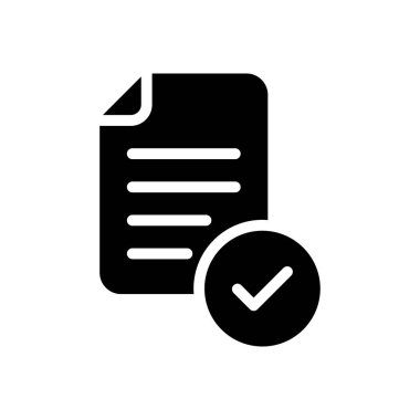 işaretlenmiş vektör glyph düz simgesi