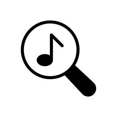 müzik vektörü düz simge