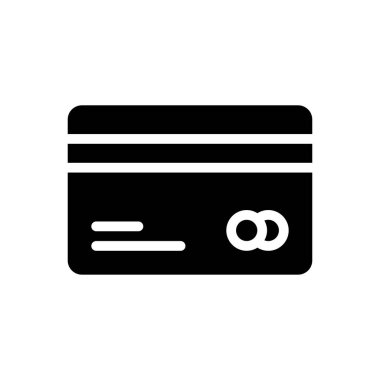 Kart vektör düz simgesi