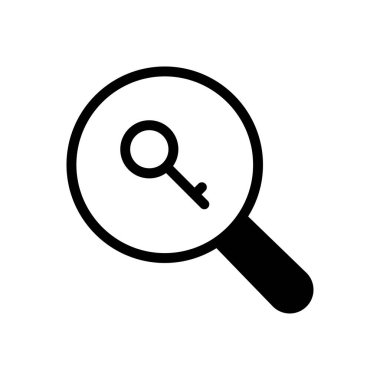 vektör düz simgesini kilitle