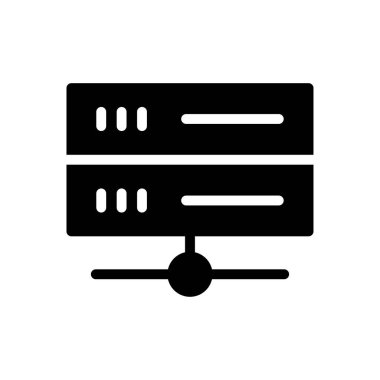 veritabanı vektör düz simgesi