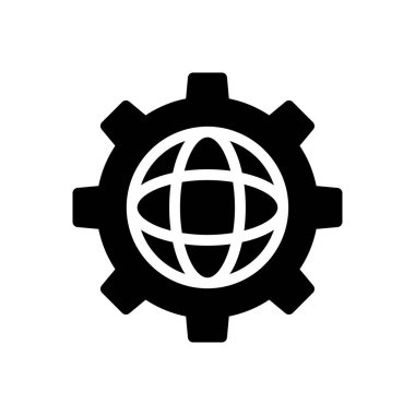 genel vektör glyph düz simgesi