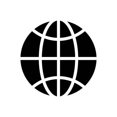 İnternet vektör simgesi düz simgesi