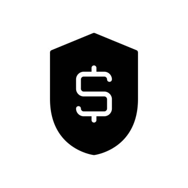 Kalkan vektörü düz simgesi