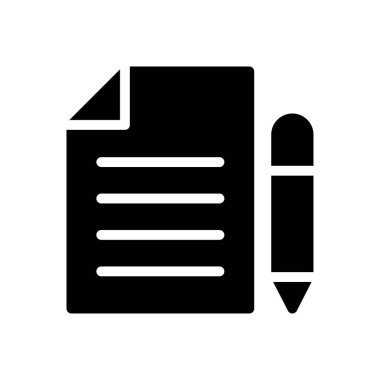 dosya vektörü glyph düz simgesi