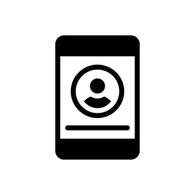 profil vektörü düz simgesi