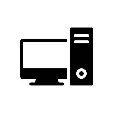 PC vektör düz simge