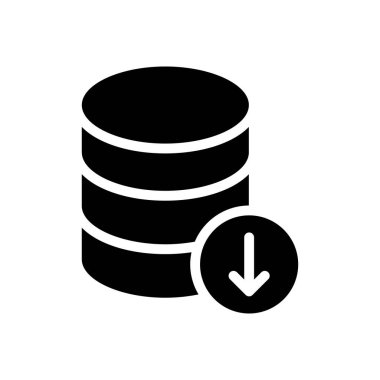 sunucu vektörü düz simgesi