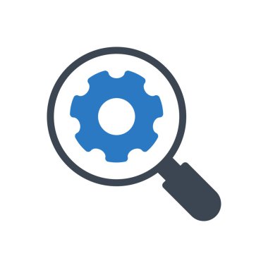 arama vektörü renk simgesi