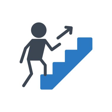 yukarı vektör renk simgesi