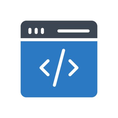 programlama vektörü renk simgesi