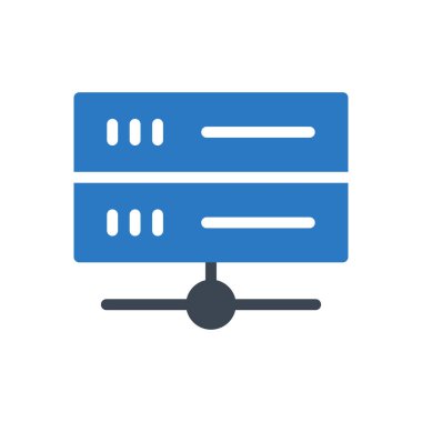 veritabanı vektör renk simgesi