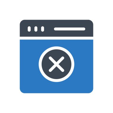 Web sayfası vektör renk simgesi