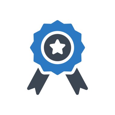 Madalya vektör renk simgesi