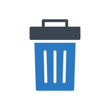 Çöp vektörü renk simgesi