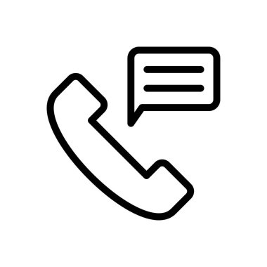 telefon vektörü ince çizgi simgesi