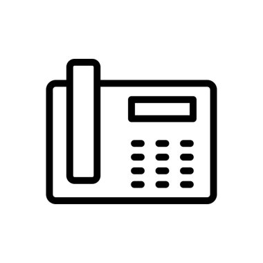 telefon vektörü ince çizgi simgesi