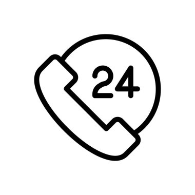 vektör ince çizgi simgesini destekle