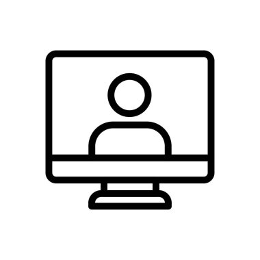 vektör ince çizgi simgesini destekle