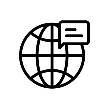 çevrimiçi vektör ince çizgi simgesi