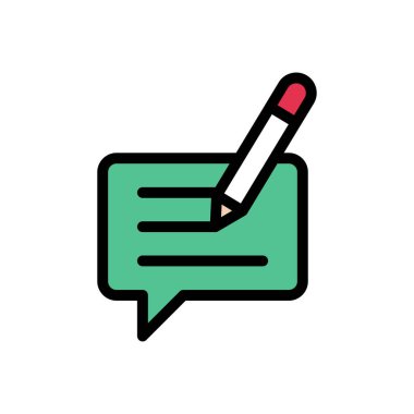 vektör düz renk simgesi oluştur