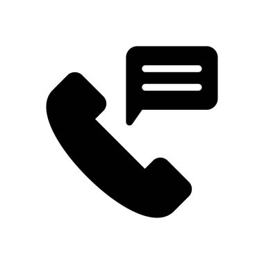 telefon vektörü simgesi düz simgesi