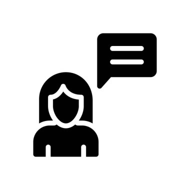 ileti vektörü düz simgesi