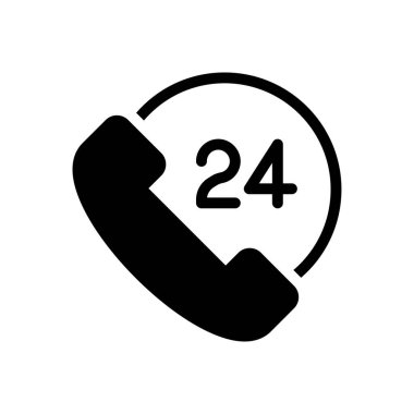 destek vektörü glyph düz simgesi