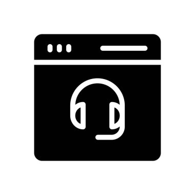 servis vektörü düz simgesi