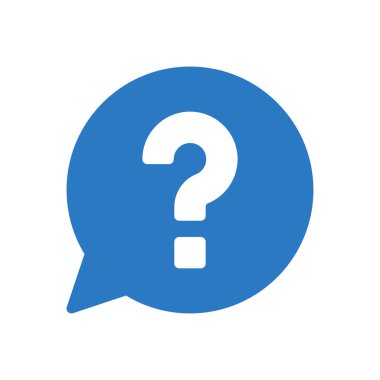 soru vektör renk simgesi