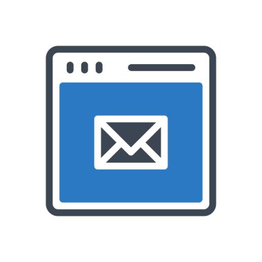 ileti vektör renk simgesi