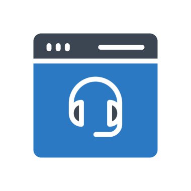 servis vektörü renk simgesi