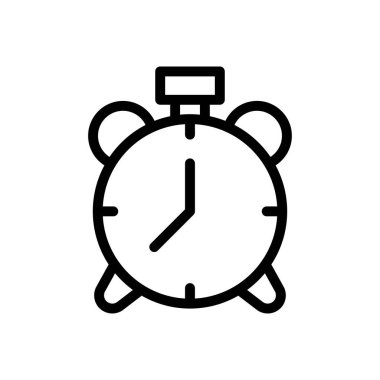 Uyarı vektörü ince çizgi simgesi