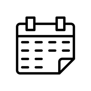 tarih vektörü ince çizgi simgesi