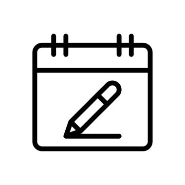 tarih vektörü ince çizgi simgesi